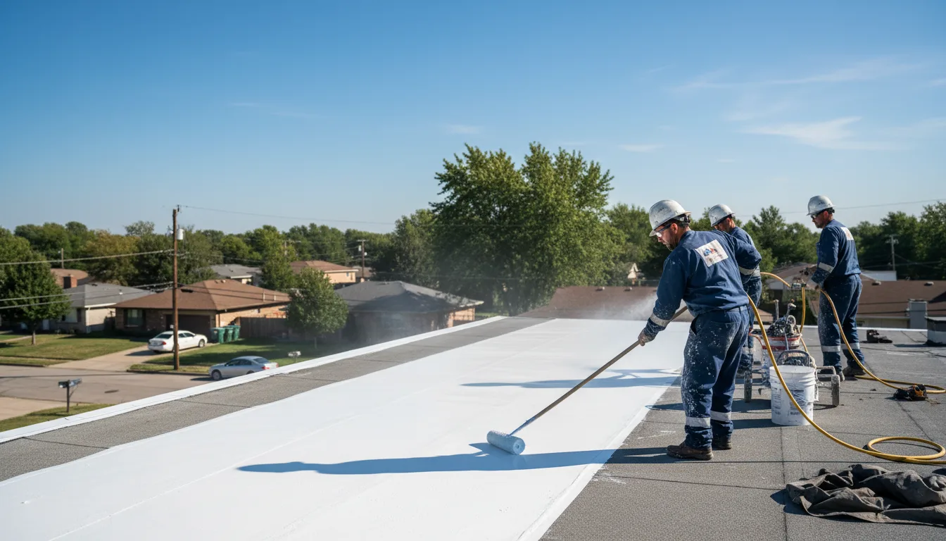 Commercial roof coating in Rochelle, VA near me